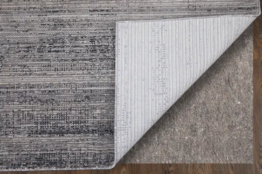 2' X 3' Gray and Ivory Power Loom Area Rug