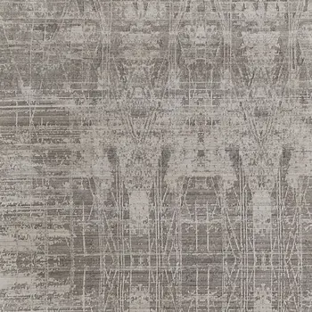 10' X 14' Gray and Silver Abstract Hand Woven Worn Faded Area Rug