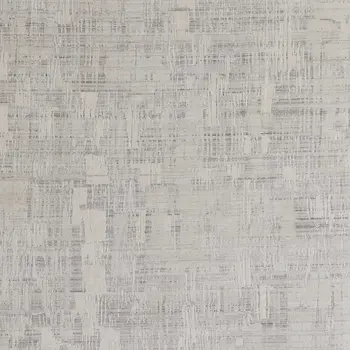 2' X 3' Ivory and Gray Abstract Hand Woven Worn Faded Area Rug