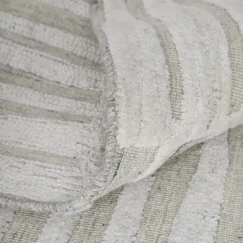 2' X 3' Ivory Geometric Hand Woven Area Rug