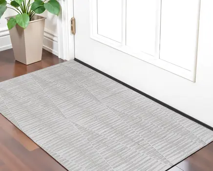 2' X 3' Ivory Geometric Hand Woven Area Rug