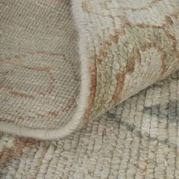 8' X 10' Tan Brown and Gray Wool Moroccan Hand Knotted Area Rug