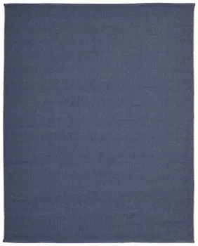 9' X 12' Blue Hand Woven Area Rug