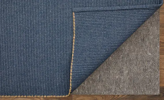 9' X 12' Blue Hand Woven Area Rug