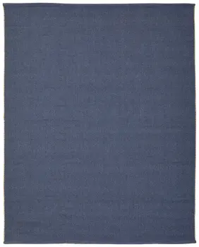 10' X 14' Blue Hand Woven Area Rug