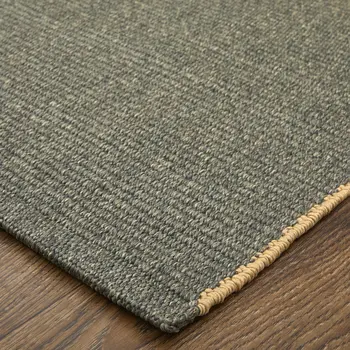 10' X 14' Green Hand Woven Area Rug