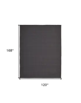 10' X 14' Tan and Gray Hand Woven Area Rug