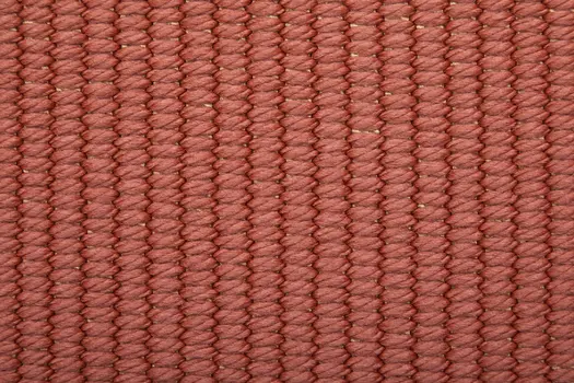 8' X 10' Red and Tan Hand Woven Area Rug