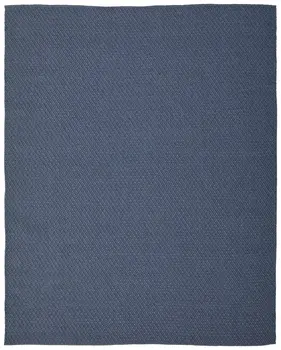 8' X 10' Blue Hand Woven Area Rug