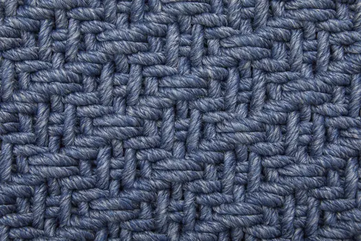 10' X 14' Blue Hand Woven Area Rug