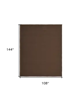 9' X 12' Brown Hand Woven Area Rug