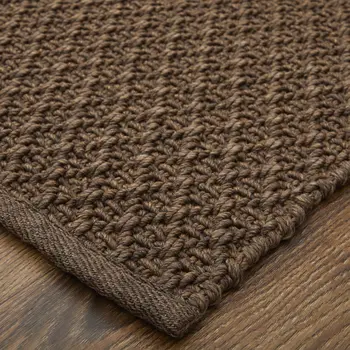 2' X 3' Brown Hand Woven Area Rug