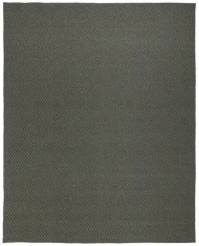10' X 14' Green Hand Woven Area Rug