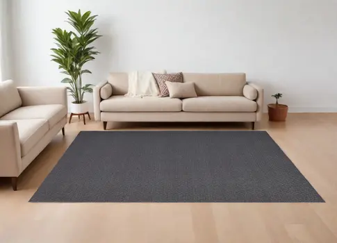 9' X 12' Gray Hand Woven Area Rug