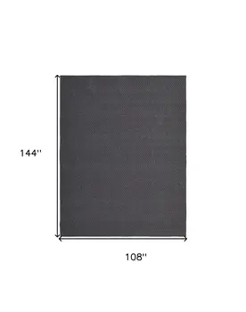 9' X 12' Gray Hand Woven Area Rug