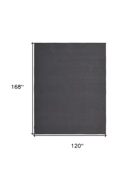 10' X 14' Gray Hand Woven Area Rug