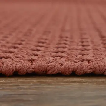 10' X 14' Red Hand Woven Area Rug