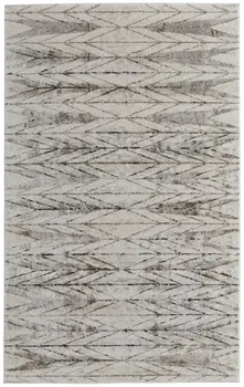 10' X 14' Ivory and Brown Geometric Power Loom Area Rug