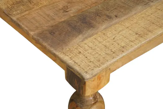 72" Brown Solid Wood Dining Table