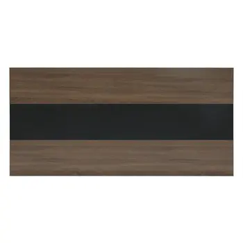 55" Brown and Black Wood Dining Table