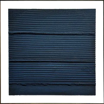 Midnight Waves Gold Floater Frame Wall Art