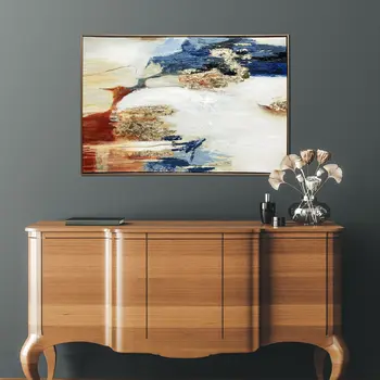 Sienna Twilight Gold Floater Frame Wall Art