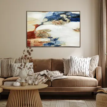 Sienna Twilight Gold Floater Frame Wall Art