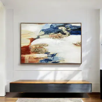 Sienna Twilight Gold Floater Frame Wall Art