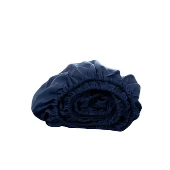 Navy Blue Linen California King Fitted sheet