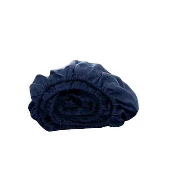 Navy Blue Linen California King Fitted sheet