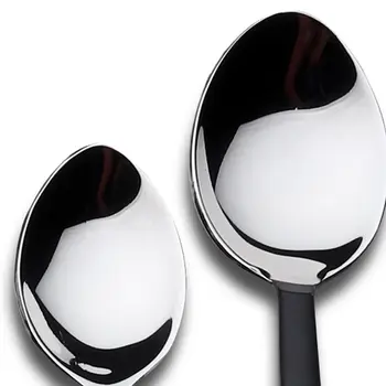 Matte Black Stainless Steel Twenty Piece Hand Forged Flatware Set
