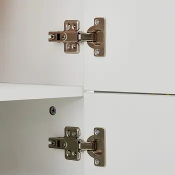 74" White Five Door Two Drawer Combo Dresser