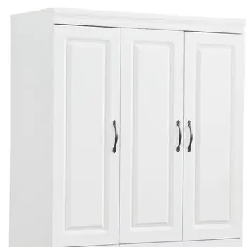 74" White Five Door Two Drawer Combo Dresser