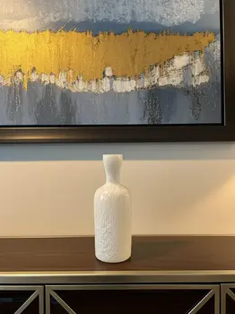 12" Opal Round Glass Table Vase
