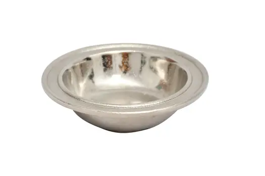 5" Silver Aluminum Round Candy or Nut Bowl