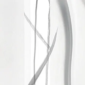 11" Clear And White Abstract Lead Free Crystal Table Vase