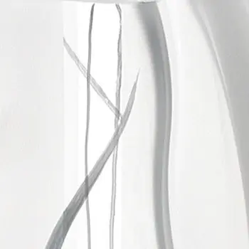 11" Clear And White Abstract Lead Free Crystal Table Vase
