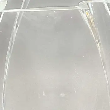 11" Clear Lead Free Crystal Asymmetrical Table Vase