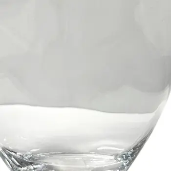 10" Clear Oval Lead Free Crystal Table Vase