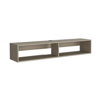 59" Beige Floating Mount TV Stand