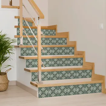 12" x 12" Gray Vinyl Arabesque Peel And Stick Removable Tiles
