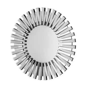 32" Silver Sunburst Unframed Accent Mirror