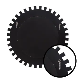 32" Silver Sunburst Unframed Accent Mirror