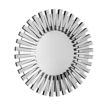 32" Silver Sunburst Unframed Accent Mirror