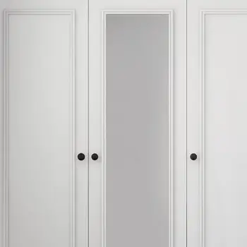 71" White Mirrored Four Door Two Drawer Combo Dresser
