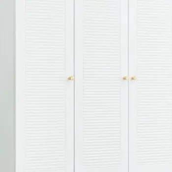 74" White Five Door Two Drawer Combo Dresser