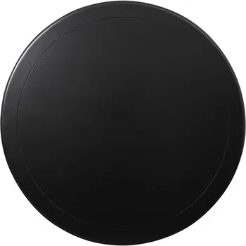 39" Black Solid Wood Round Top Dining Table