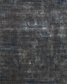 8' X 10' Blue Abstract Hand Knotted Area Rug