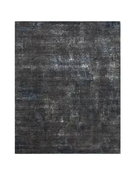 8' X 10' Blue Abstract Hand Knotted Area Rug