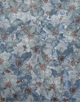 8' X 10' Blue Abstract Hand Knotted Area Rug